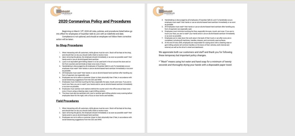 Houston Lockdown: Gsl'S Security Update 40 Coronavirus Policy